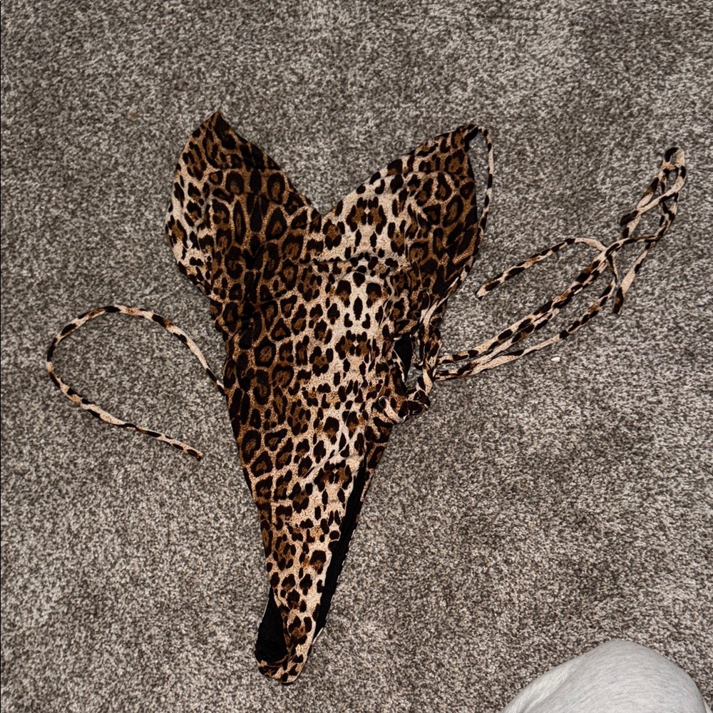 Kittenish Leopard Print One Piece Swimsuit - BOGO